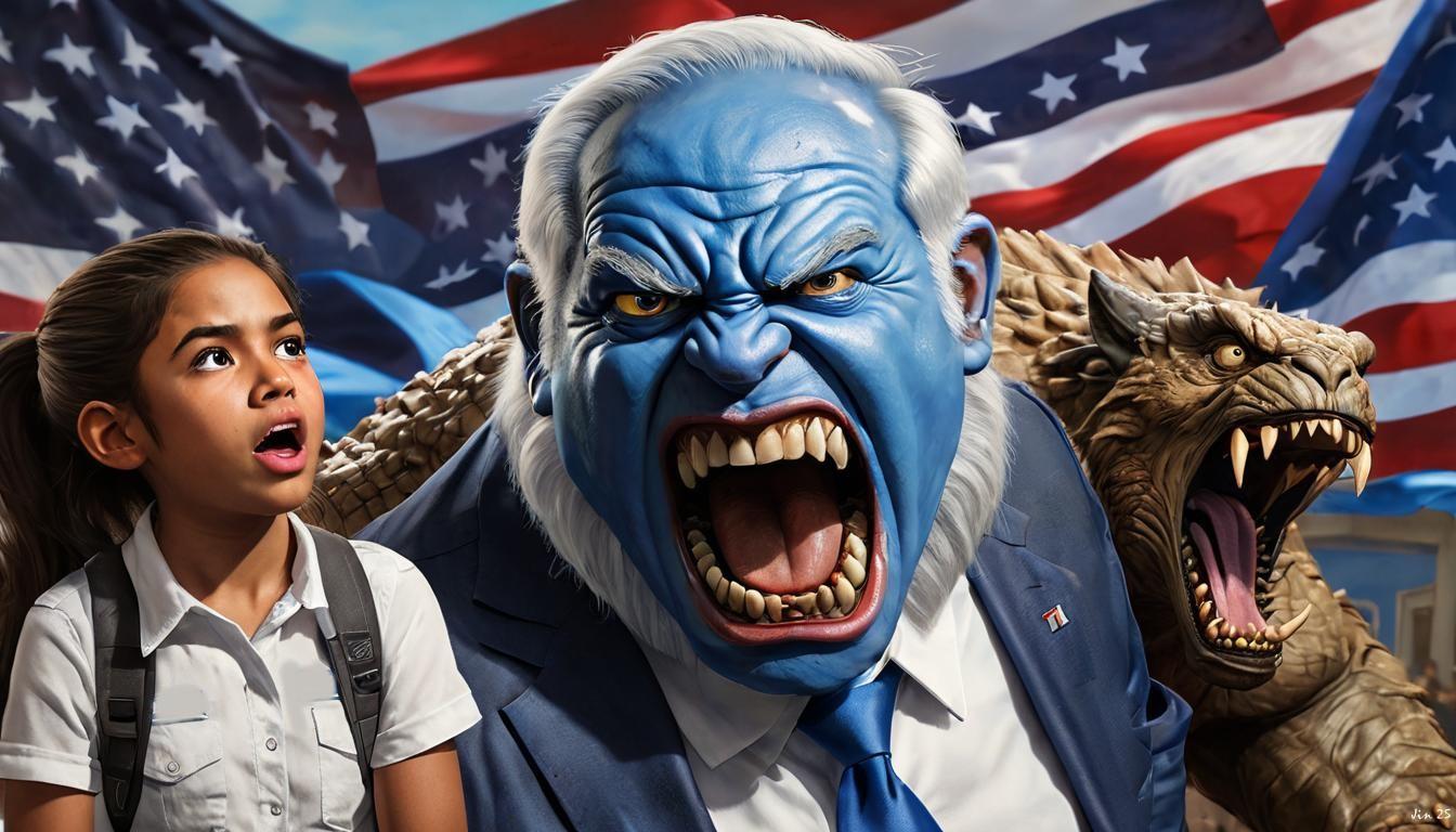 Israel and the US are inherently genocidal. (AI illustration by me) Israel and the US are inherently genocidal. (AI illustration by me)